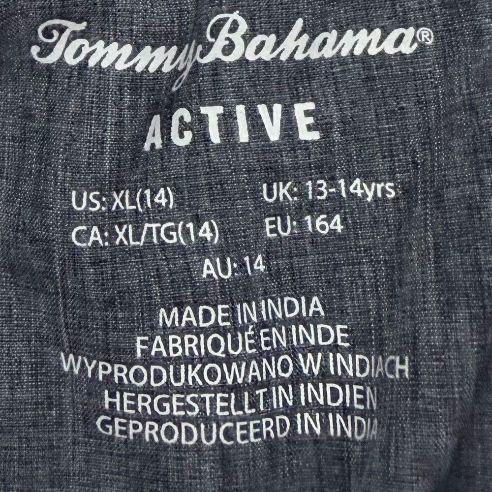 Tommy Bahama Active Gray Hybrid Adjustable Waist Lightweight Shorts Youth Boy 14 - Picture 8 of 11